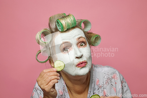 Image of funny senior woman