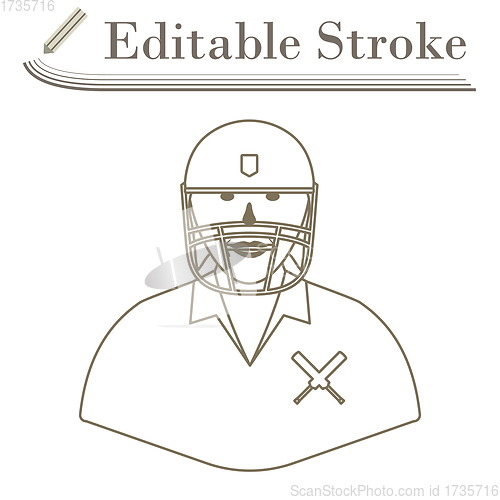 Image of Cricket Player Icon