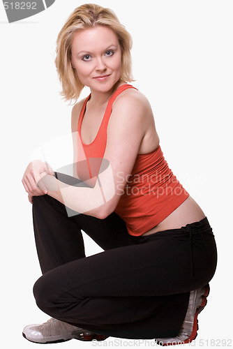 Image of Woman in workout attire