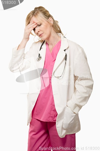 Image of Lady doctor with headache