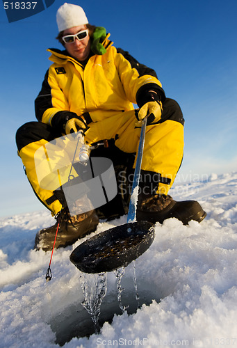Image of Winter fisherman