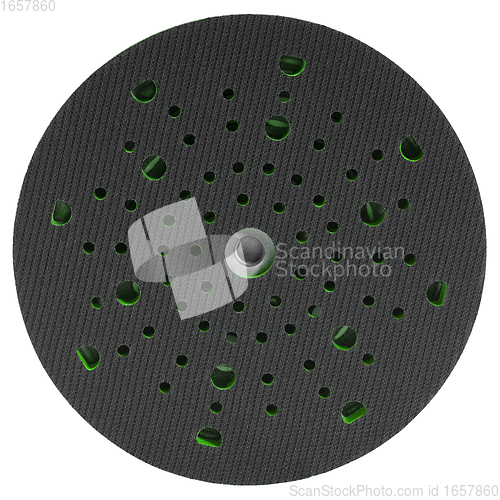 Image of sandpaper disk fixture