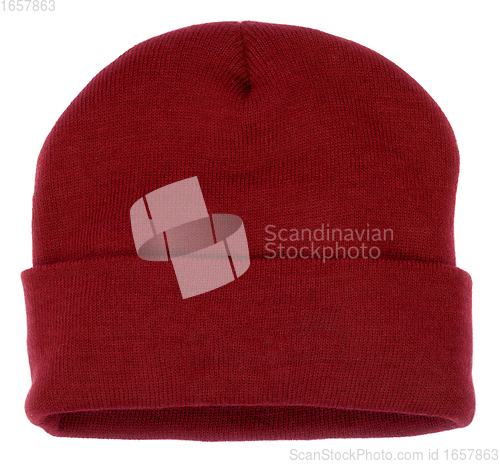 Image of red knit cap