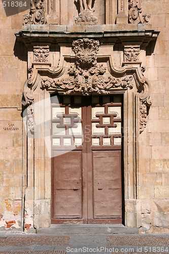 Image of Old church door