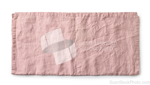 Image of folded pink cotton napkin