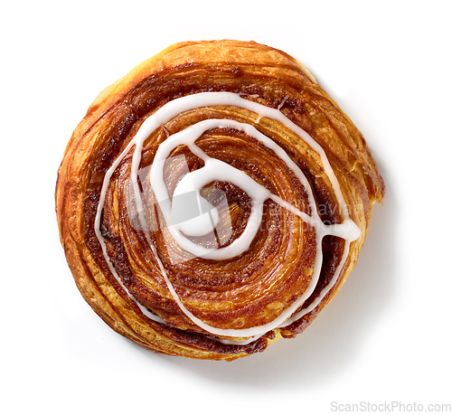 Image of freshly baked sweet cinnamon roll