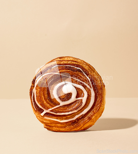 Image of freshly baked sweet cinnamon roll