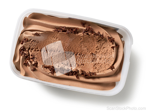 Image of box of chocolate ice cream