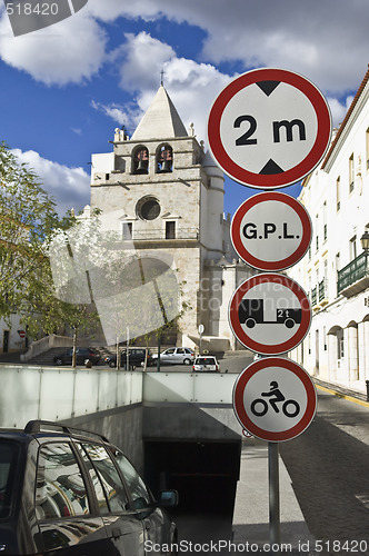 Image of Underground parking entrance