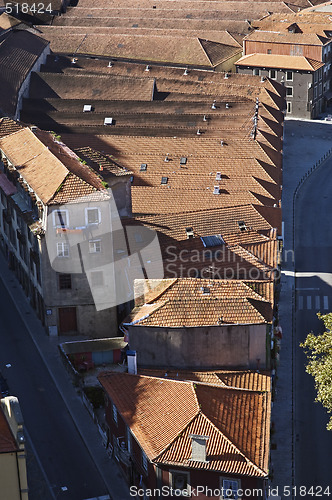 Image of Port wine warehouse rooftops