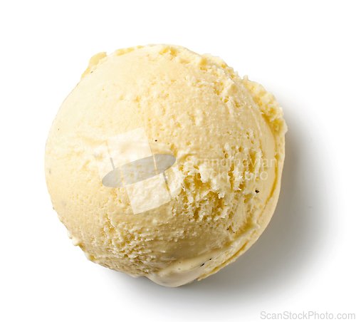 Image of vanilla ice cream ball