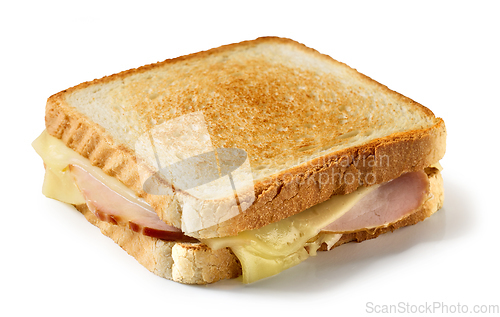 Image of ham and cheese toast