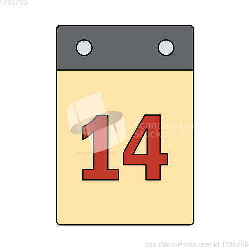 Image of Valentine Day Calendar Icon