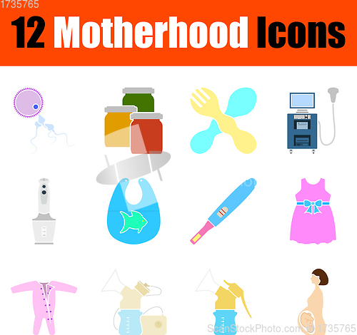 Image of Motherhood Icon Set