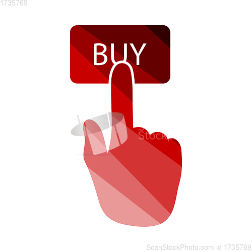 Image of Finger Push The Buy Button Icon
