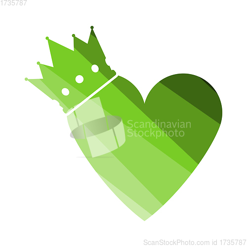 Image of Valentine Heart Crown Icon