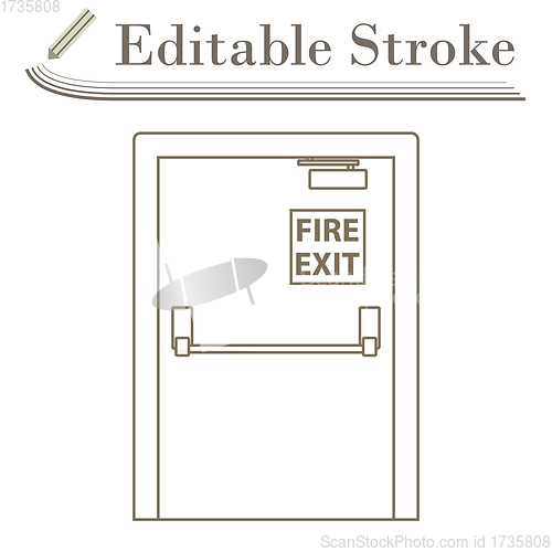 Image of Fire Exit Door Icon