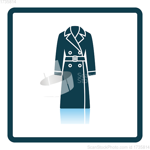 Image of Business Woman Trench Icon