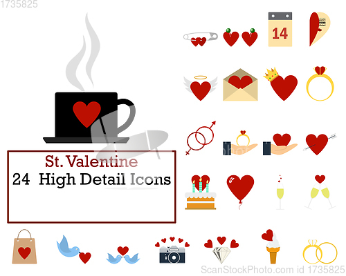 Image of St. Valentine Icon Set