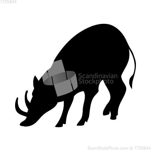 Image of Babirusa Forest Pig Silhouette