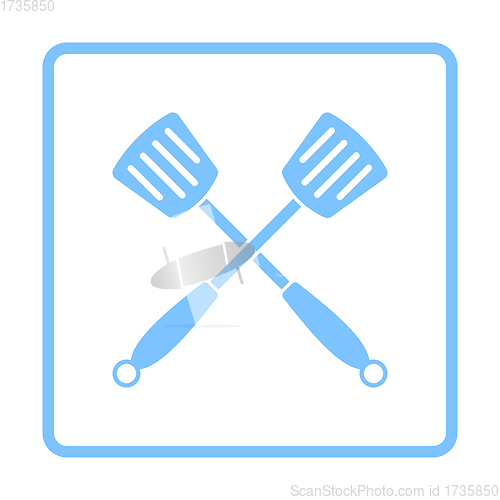 Image of Crossed Frying Spatula