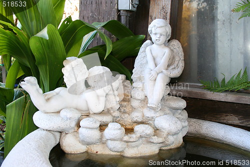 Image of Angel Statues On A Fountain