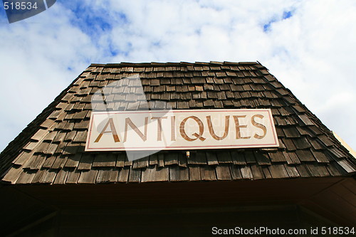 Image of Antiques Sign