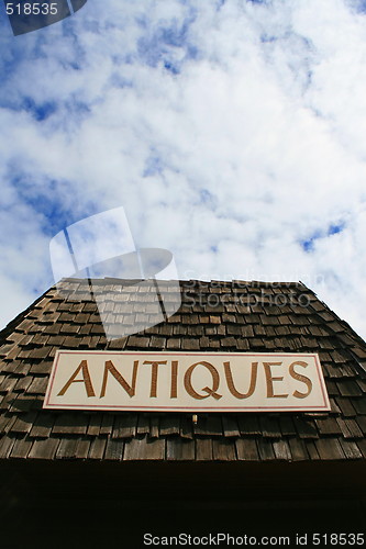 Image of Antiques Sign