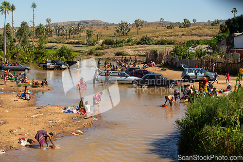 Image of life-giving river in Ilakaka, Madagascar