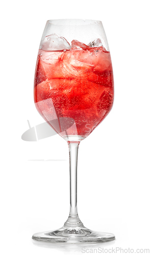 Image of fresh sparkling summer cocktail