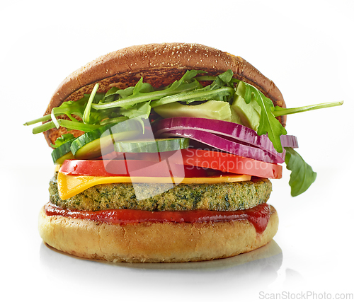 Image of fresh vegan burger