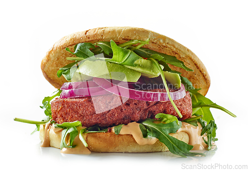 Image of fresh vegan burger