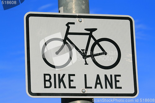 Image of Bike Lane Road Sign