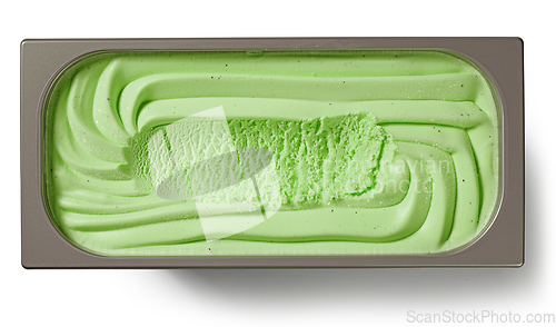 Image of green ice cream