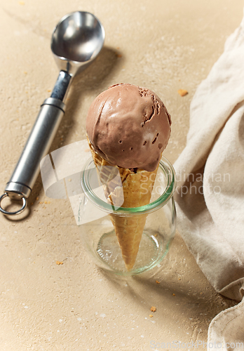 Image of chocolate ice cream