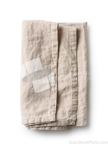 Image of folded linen napkin