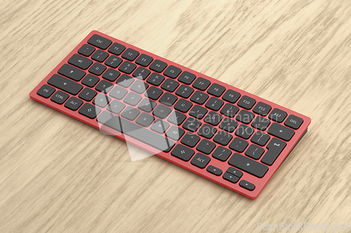 Image of Red computer keyboard