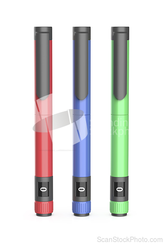 Image of Different insulin injector pens