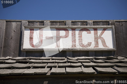 Image of U Pick Sign