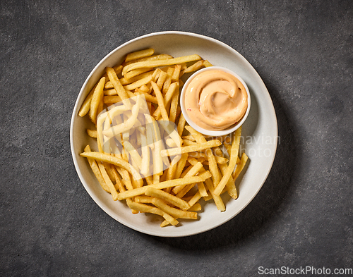 Image of plate of french fries