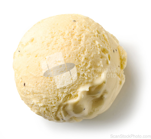 Image of vanilla ice cream ball