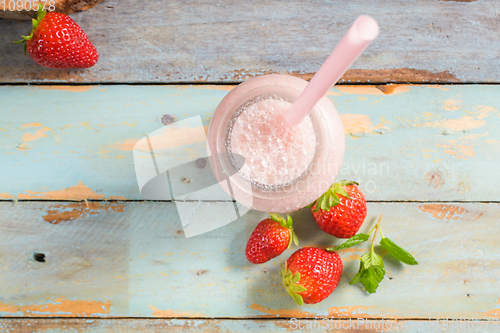 Image of Healthy strawberry smoothie