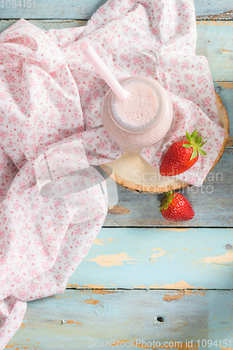 Image of Healthy strawberry smoothie