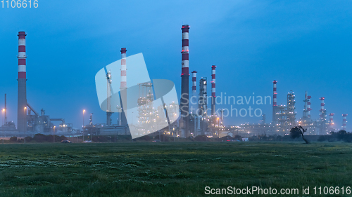 Image of Oil refinery view