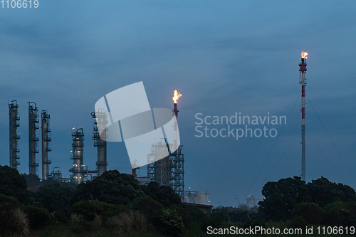 Image of Oil refinery view