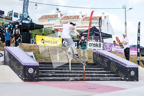 Image of Tiago Lopes during the 1st Stage DC Skate Challenge