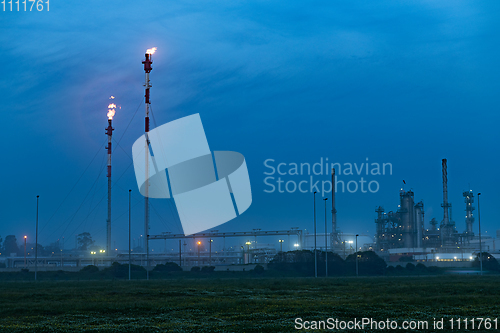 Image of Oil refinery view