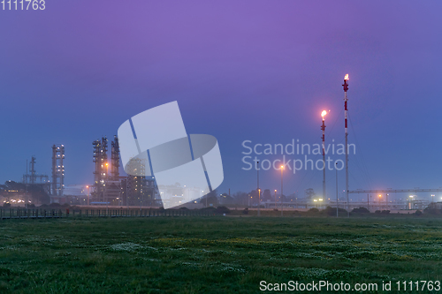 Image of Oil refinery view