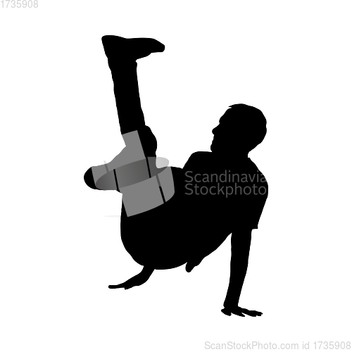 Image of Hip Hop Dancer Silhouette