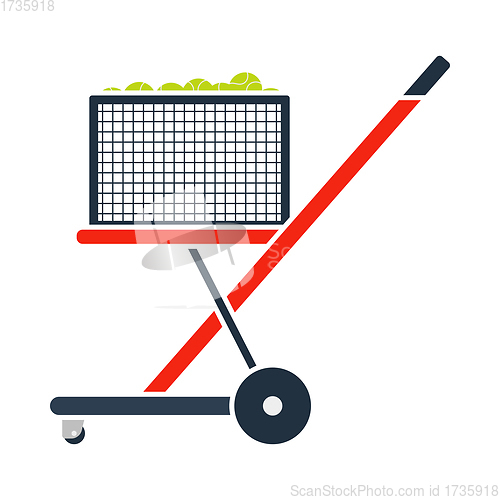 Image of Tennis Cart Ball Icon